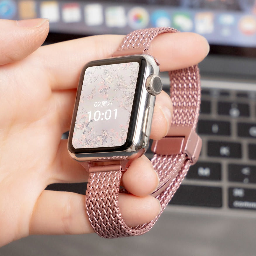 Iwatch Metal Wheat Ear Titanium Magnetic Strap: Helping Friends and Family Members with Alzheimer's Disease
