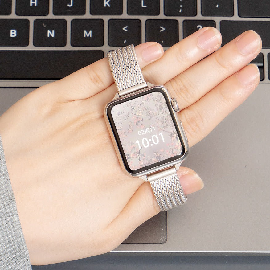 Iwatch Metal Wheat Ear Titanium Magnetic Strap: Helping Friends and Family Members with Alzheimer's Disease